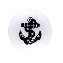 将图片加载到图库查看器，00G Anchor Tattoo Acrylic Saddle Plug
