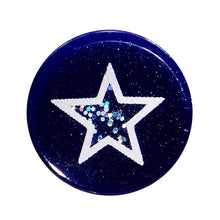 将图片加载到图库查看器，1/2 Midnight Shimmer Star Inlay Saddle Plug
