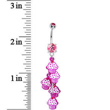 Load image into Gallery viewer, Pink Cubic Zirconia Sweet Cupcake Drop Belly Ring

