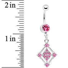 将图片加载到图库查看器，Pink Gem Diamond Affair Belly Ring
