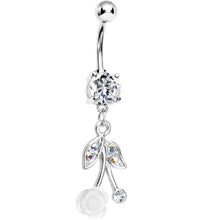 将图片加载到图库查看器，Crystalline Gem Flowering Cherry Belly Ring
