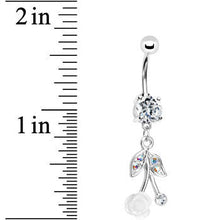 将图片加载到图库查看器，Crystalline Gem Flowering Cherry Belly Ring
