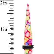 Load image into Gallery viewer, 0G Groovy Retro Flower Acrylic Taper
