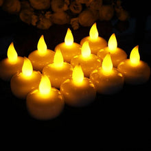 Load image into Gallery viewer, 3/6Pcs LED Flameless Waterproof Candle Flameless Flickering Tea Light Candles Battery Operated Floating Candles for Wedding Centerpiece Pool &amp; SPA Warm Light Flickering Tea Candles Battery Powered For Wedding Home Birthday Party Decoration
