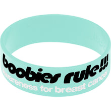 Load image into Gallery viewer, Baby Blue Black I Love Motor Boating Breast Cancer Bracelet
