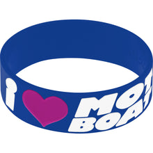 Load image into Gallery viewer, Purple White I Love Motor Boating Breast Cancer Bracelet
