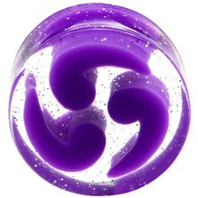Load image into Gallery viewer, 20mm Purple Quotation Symbol Saddle Plug
