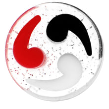 将图片加载到图库查看器，1/2 Black Red White Quotation Symbol Saddle Plug
