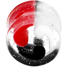 将图片加载到图库查看器，9/16 Black Red White Quotation Symbol Saddle Plug
