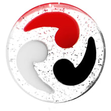 将图片加载到图库查看器，5/8 Black Red White Quotation Symbol Saddle Plug
