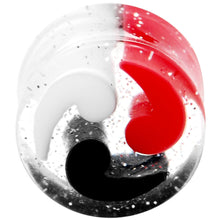 将图片加载到图库查看器，5/8 Black Red White Quotation Symbol Saddle Plug
