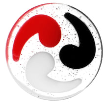 将图片加载到图库查看器，18mm Black Red White Quotation Symbol Saddle Plug
