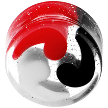 将图片加载到图库查看器，18mm Black Red White Quotation Symbol Saddle Plug
