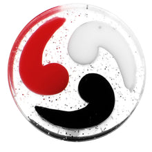 将图片加载到图库查看器，20mm Black Red White Quotation Symbol Saddle Plug

