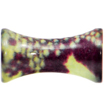 Load image into Gallery viewer, 8G Green Snake Skin Acrylic Saddle Plug
