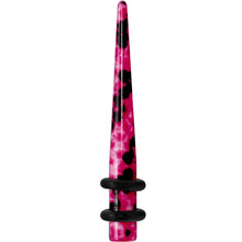 Load image into Gallery viewer, 6G Pink Snake Skin Acrylic Taper
