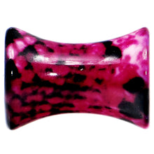 Load image into Gallery viewer, 4G Pink Snake Skin Acrylic Saddle Plug

