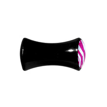 将图片加载到图库查看器，4G Acrylic Pink White Zebra Saddle Plug
