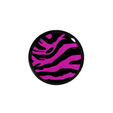将图片加载到图库查看器，5/8 Acrylic Pink Black Zebra Saddle Plug

