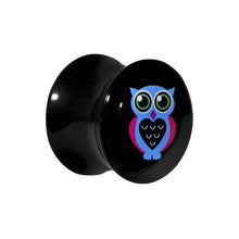 将图片加载到图库查看器，5/8 Acrylic Heart Owl Saddle Plug
