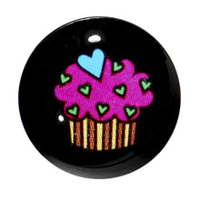 将图片加载到图库查看器，1/2 Acrylic Single Flare Heart Sprinkle Cupcake Plug
