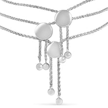 Load image into Gallery viewer, Sterling Silver Diamond Accent 3 Piece Adjustable Bolo Bracelet Set
