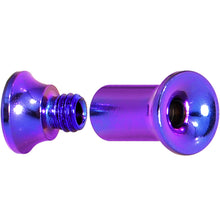 Load image into Gallery viewer, 6G Purple Anodized Titanium Steel Internally Threaded Screw Fit Plug
