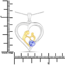 Load image into Gallery viewer, 0.45 Carat Genuine Tanzanite .925 Sterling Silver Pendant
