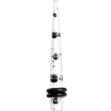 Load image into Gallery viewer, 6G Clear Acrylic Glitter Black Skull Confetti Taper

