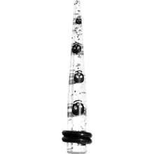 将图片加载到图库查看器，4G Clear Acrylic Glitter Black Skull Confetti Taper

