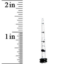 Load image into Gallery viewer, 8G Clear Acrylic Glitter Black Star Confetti Taper
