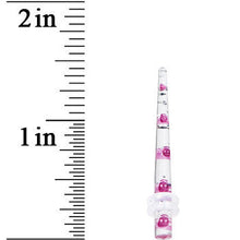 Load image into Gallery viewer, 8G Clear Acrylic Glitter Purple Skull Confetti Taper
