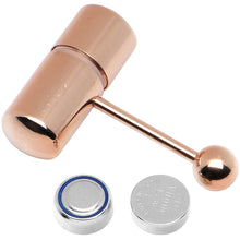 将图片加载到图库查看器，Rose Gold Titanium LIX Vibrator Tongue Ring
