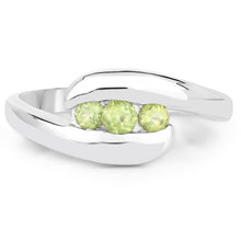 将图片加载到图库查看器，0.56 Carat Genuine Peridot .925 Sterling Silver Ring

