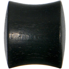 将图片加载到图库查看器，1/2 Solid Organic Black Areng Wood Saddle Plug Set
