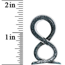 Load image into Gallery viewer, 4G Silver Dichroic Glass Double Twist Taper
