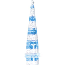 将图片加载到图库查看器，0G Clear Acrylic Glitter Blue Skull Confetti Taper
