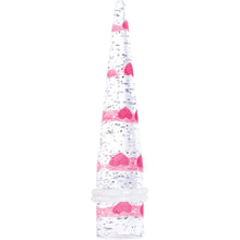 Load image into Gallery viewer, Clear Acrylic Glitter Pink Heart Confetti Taper 8G to 16mm
