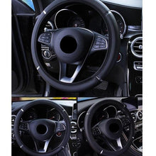 将图片加载到图库查看器，38CM Car Steering Wheel Cover Auto Steering Wheel Braid On The Steering Wheel Cover Case Steering Wheel Cover Universal Microfiber Leather Viscose Breathable Anti-Slip Universal Genuine Leather Auto Car Steering Wheel Cover Car Accessories
