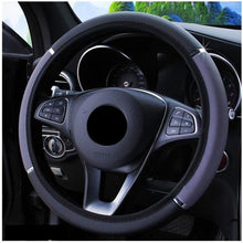 将图片加载到图库查看器，38CM Car Steering Wheel Cover Auto Steering Wheel Braid On The Steering Wheel Cover Case Steering Wheel Cover Universal Microfiber Leather Viscose Breathable Anti-Slip Universal Genuine Leather Auto Car Steering Wheel Cover Car Accessories
