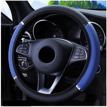 将图片加载到图库查看器，38CM Car Steering Wheel Cover Auto Steering Wheel Braid On The Steering Wheel Cover Case Steering Wheel Cover Universal Microfiber Leather Viscose Breathable Anti-Slip Universal Genuine Leather Auto Car Steering Wheel Cover Car Accessories
