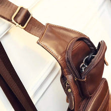 将图片加载到图库查看器，Genuine Leather Crossbody Sling Bag (Unisex)
