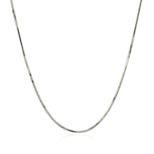 将图片加载到图库查看器，14k White Gold Adjustable Snake Chain 0.85mm

