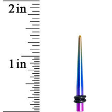 将图片加载到图库查看器，8G Acrylic Electric Rainbow Straight Taper
