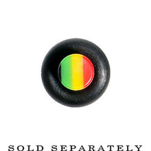 Load image into Gallery viewer, 8G Acrylic Rasta Stripes Straight Taper
