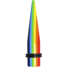 将图片加载到图库查看器，1/2 Acrylic Retro Rainbow Straight Taper
