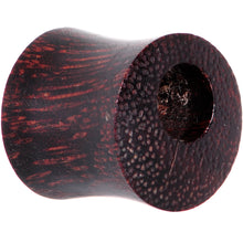 Load image into Gallery viewer, 00G Organic Tamarind Wood Offset Eyelet Saddle Plug
