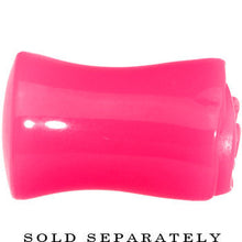 Load image into Gallery viewer, 1/2 Pink Rose Flower Acrylic Saddle Plug
