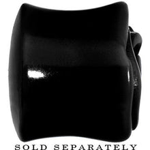 Load image into Gallery viewer, 7/8 Black Rose Flower Acrylic Saddle Plug
