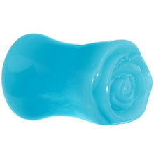 Load image into Gallery viewer, 1/2 Blue Rose Flower Acrylic Saddle Plug
